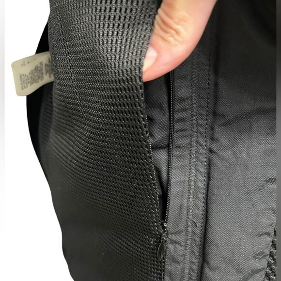 ELIE TAHARI Black Moto Asymmetric Zipper Jacket w/ Mesh Detail Women's Sz‎ Small - Picture 8 of 12